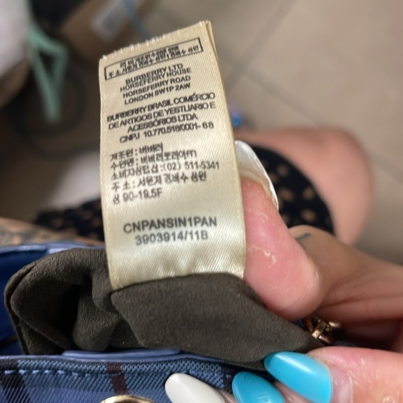 Authentic Burberry Blue Bucket bag - Picture 5 of 9